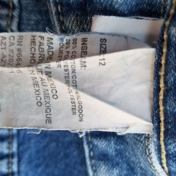 Vintage 90s y2k Tommy Hilfiger Hand Painted Back Pocket Logo Boyfriend Jeans 12 - Picture 9 of 9